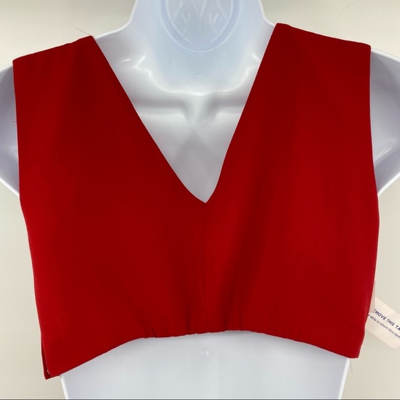 Fame and Partners The Lennox Dress in Cherry Red Size 8 New with Tags - Picture 11 of 15